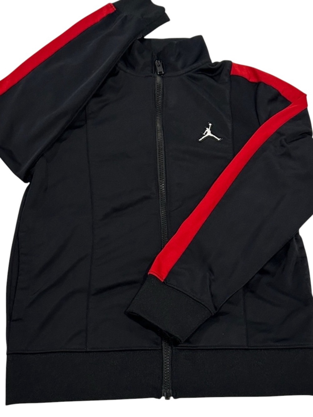 Jordan Kids Black Hoodie with Red Stripes